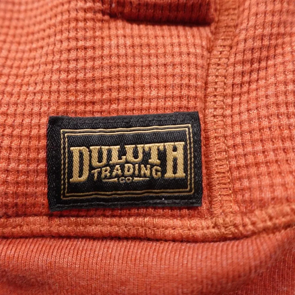 Duluth Trading Burly Thermal Sherpa-Lined Hoodie‎ Men's 2XL Rust Red
